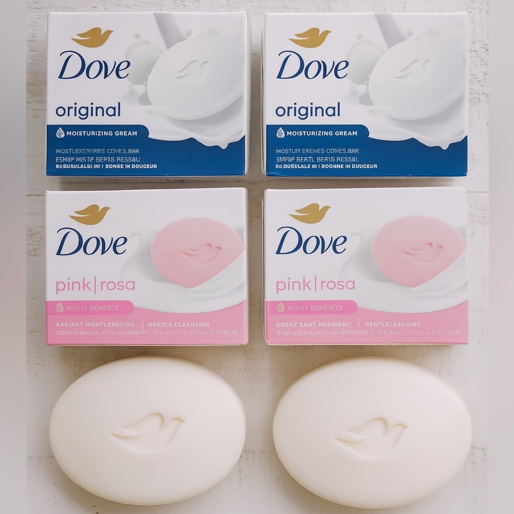 ✨ Beauty Bar Bundle – Original Dove, Pink Dove (+ 2 Bonus Bars!)